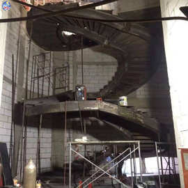 户外钢结构消防楼梯钢结构旋转楼梯钢结构爬梯设计材料制作安装