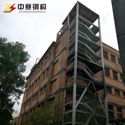 钢结构公司专业 钢楼梯制作安装 室外大型钢结构楼梯高层施工